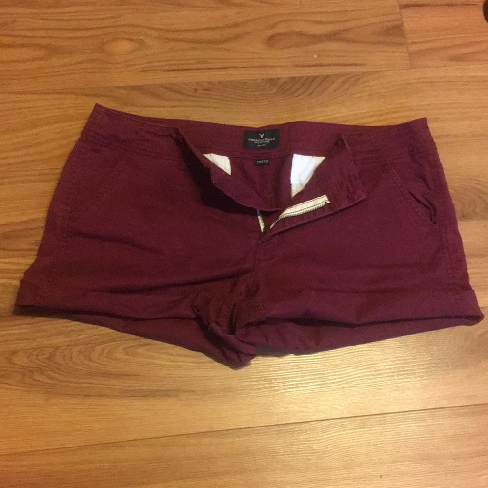 American Eagle Maroon Shorts